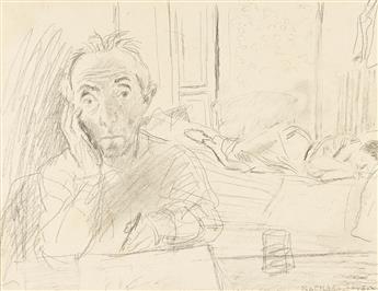 RAPHAEL SOYER (1899-1987) Group of Three Drawings.